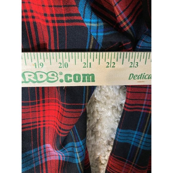 Timber Ridge Mens Flannel Shirt Button Up Red Black Plaid Size Large - Picture 8 of 9